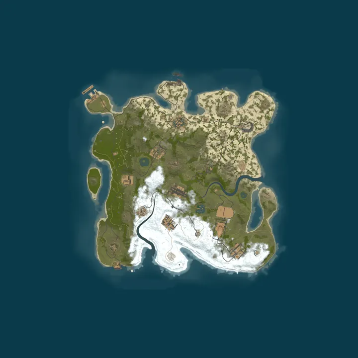 Map of Rust Server