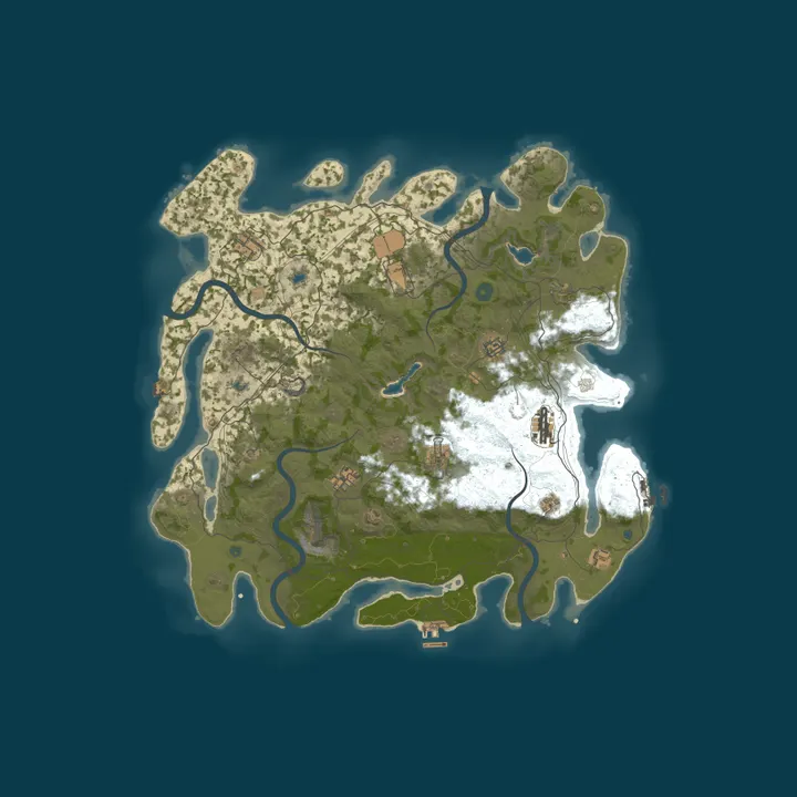 Map of ･RUST KILL･XXX|KILL $ CASH|FARM|SHOP|TP|HOME|KITS|PVPVEX10X