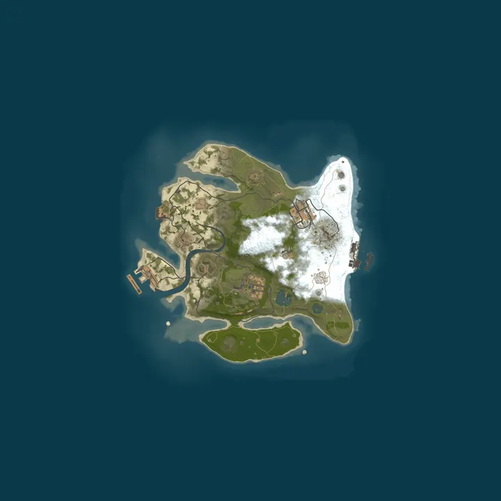 Map of [SA] El Refugio Rust 5X | Solo/Duo/Trio | Kits | XP | Weekly