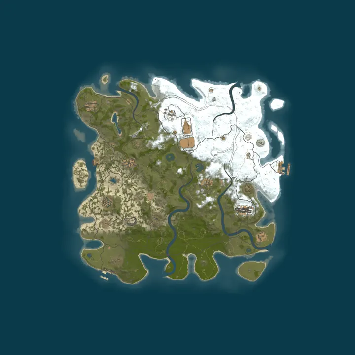 Map of RU RUST by Mr. Ford - МЕСЯЧНЫЙ