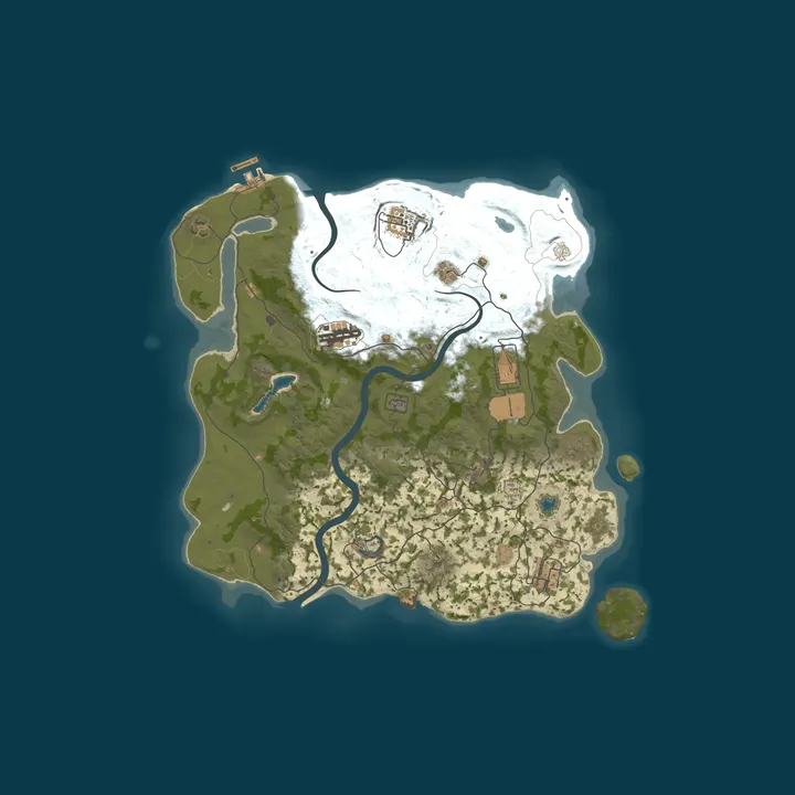 Map of ▶RUST RUSSIA MAX 5 [X5|FPS+|TP|BRO] WIPE 26.10◀