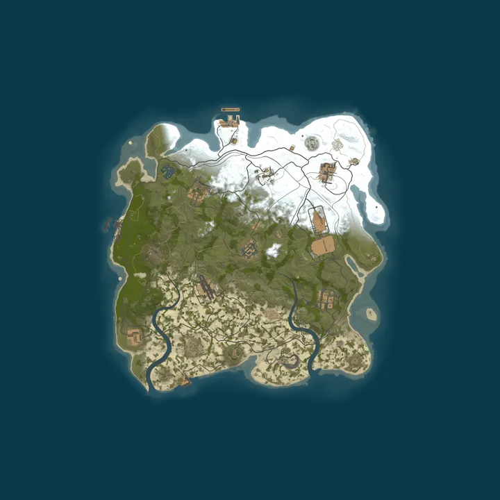 Map of RustPlace Romania 2x [Solo/Duo/Trio|Vanilla+X2] Wiped 22/10