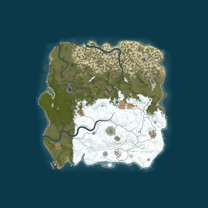 Map of SURVIVORS.GG - Main [ 2x Vanilla ] WIPED 23.10