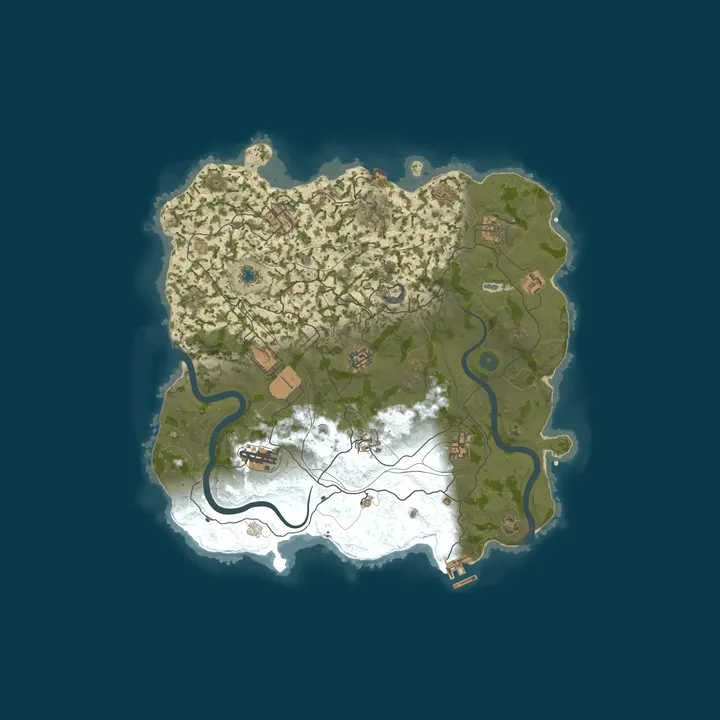 Map of WEREWOLF GAMING.CO 5x Solo/Duo|Loot x5|TP|Homes|Kits|JUST WIPED