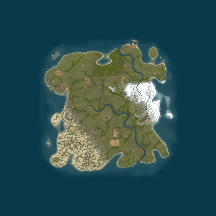 Map of A Shockbyte x Discord Production Rust Server