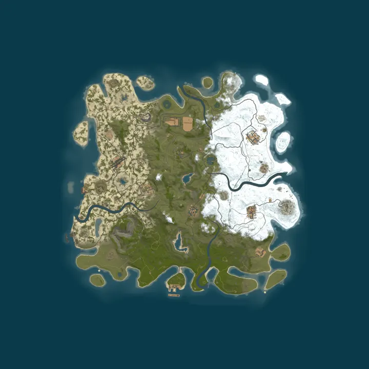 Map of #1 OuTPlay | X2 | Raidable Bases | Bi-Weekly | Full WIPED 23/10