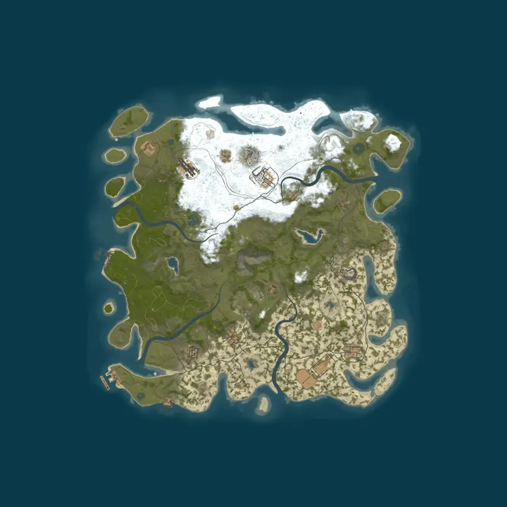 Map of Pine Hosting - Rust Server