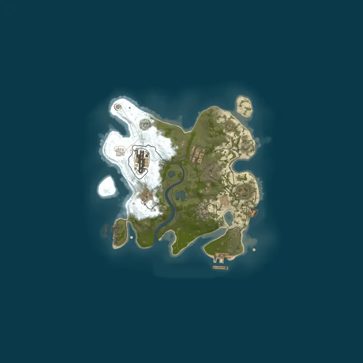 Map of Pine Hosting - Rust Server