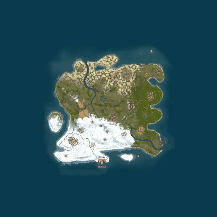 Map of [PVP] Gibberish Rust 10x Kits|Events|Backpacks